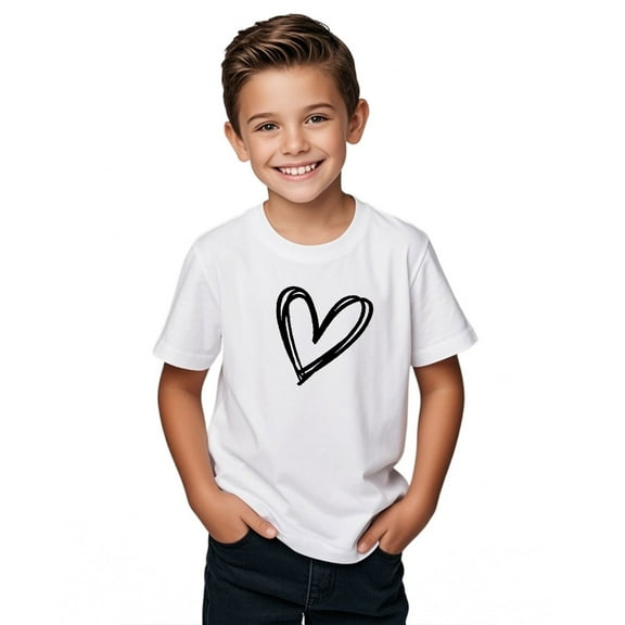 Cxenplz Boys Girls Short Sleeve T Shirts Kids Summer Tops Crewneck Basic Graphic Tees 5-14 Years