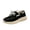 Black, variant on Willtoo Women's Low Top Canvas Shoes Lace Up Sneakers Lightweight Casual Walking Shoes Comfortable Soft Sole Non Slip Orthopedic Sneakers