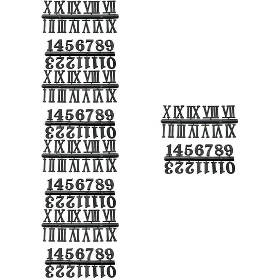 unbranded 10 Sets Clock Numerals Kit DIY Digital Clock Numbers Clock Number Clock Roman Number