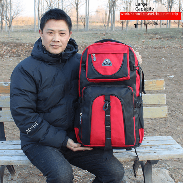 Mochila para hombre de gran capacidad de tela Oxford, impermeable, para viajes, ocio, resistente a la suciedad y duradera, para estudiantes, mochila para ordenador