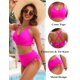 thumbnail image 4 of Set de bikini Blooming Jelly para mujer, cintura alta, control de barriga, 4 of 6