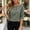 *Army Green, variant on ClodeEU Women's Striped 3/4 Sleeve Blouse with Back Button ,Casual Loose Fit Shirt Army Green,Women's Plus L