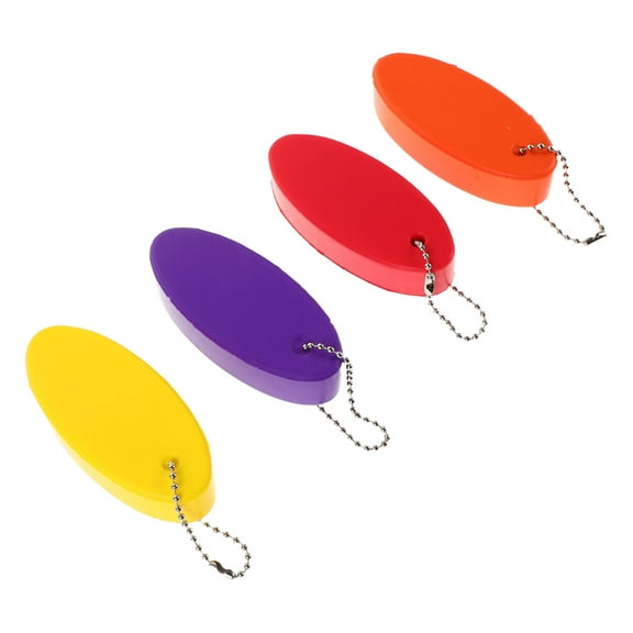 FRCOLOR 4PCS Floating Keychain for Boats Floating Key Ring for Boating Surfing Sailing Key Ring Small Keychain for Fishing Sailing and Sailing Kayak