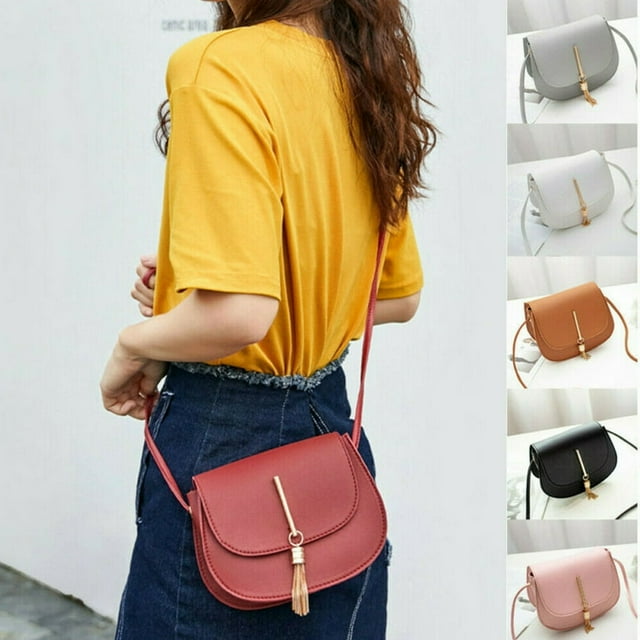 Women PU Leather Small Shoulder Bag Crossbody Handbag Purse