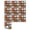 C18_10pc 3.994x3.94in Orange, variant on ERTZAE Mosaic Sticker For Kitchen Wall,Peel And Stick Wall Tiles,Bathroom Stick On Tiles,3D Glitter Mosaic Self Adhesive Tile Stickers 10x10cm 10pc, Waterproof PVC for Kitchen Bathroom Wall Orange