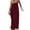 Wine, variant on DeHolifer Backless Cami Dresses for Women Summer Vacation Dress Casual Sleeveless Maxi Dress Long Sundress with Back Tie White 3XL