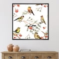 thumbnail image 2 of Designart 'Forest Birds Sitting On Branches' Traditional Framed Canvas Wall Art Print, 2 of 5