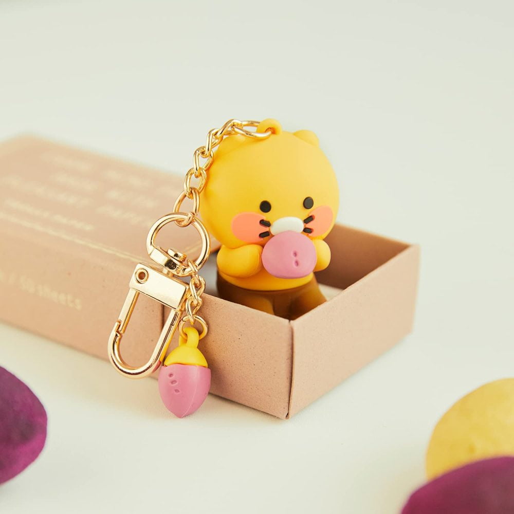 KAKAO FRIENDS CHOONSIK Figure Keyring for Mobile Bag Pouch Cute Official Goods