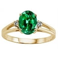 thumbnail image 2 of Tommaso Design� Oval 8x6mm Simulated Emerald And Ring, 2 of 9