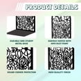 thumbnail image 3 of Non-Skid Iron Bookend Display Stands Adjustable Desktop Heavy Duty Metal Book Stopper for Shelves Flower 110x135x200mm 2pcs/set, 3 of 7