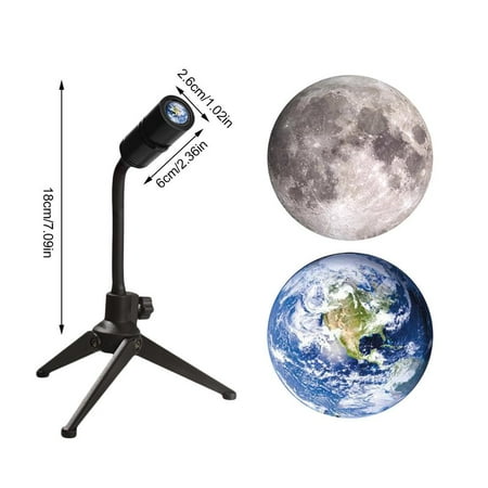 

Goxfaca Night Light Projector - 2 in 1 Moon Earth Projection Light 360 Degrees Rotating Stand Night Lamp for Kids Adults Bedroom Ceiling Home Party Decor