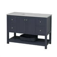 thumbnail image 4 of Lakeshore 48" Bathroom Vanity with Marine Gray Cabinet and Engineered White Top, 4 of 6