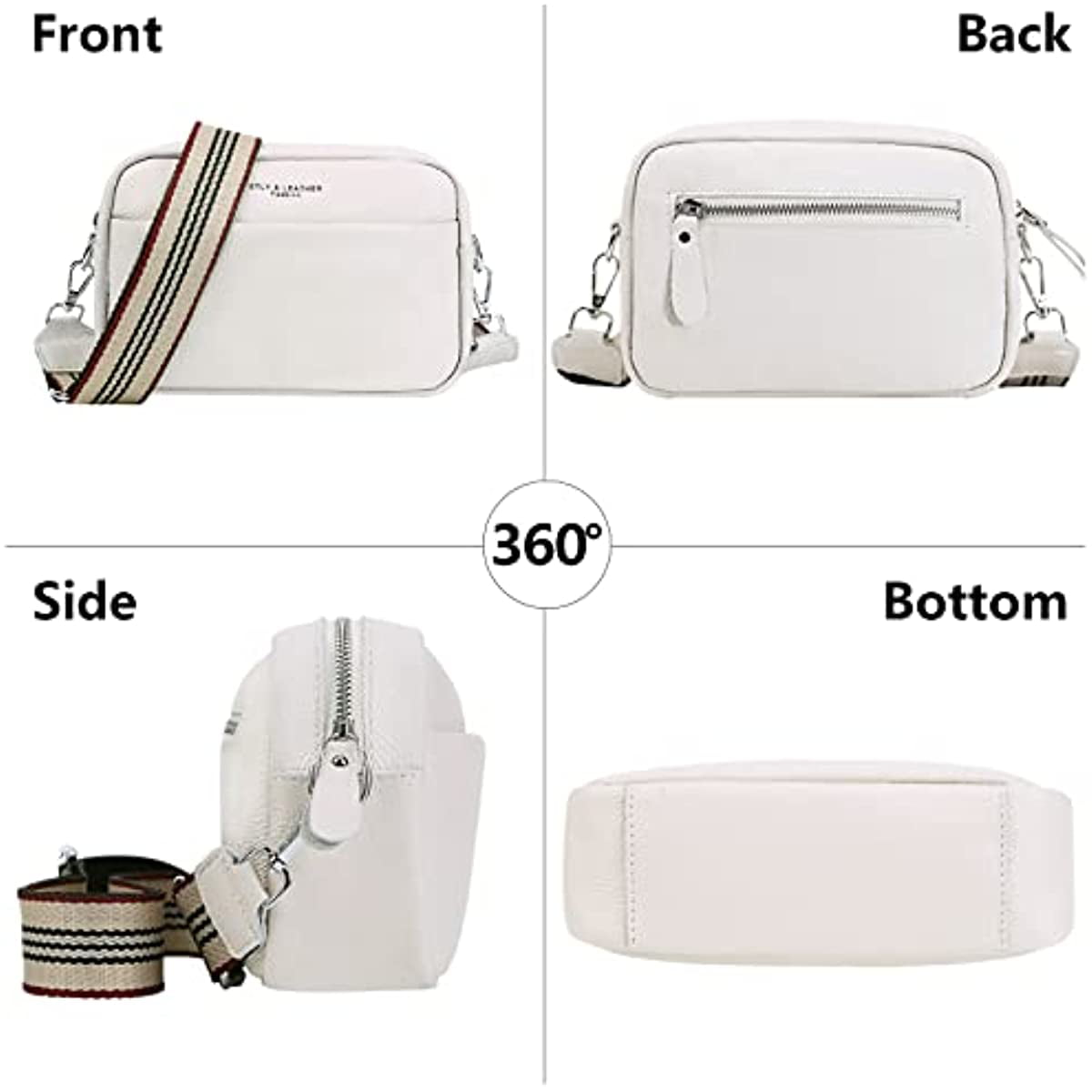 Crossbody Shoulder Bag for Women Double Compartment Messenger Bag Vintage  Purse and Handbag - Walmart.com