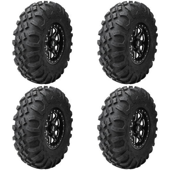 (4 Pack) Tusk Megabite Radial Tire 27x9-14 For POLARIS RANGER 500 CREW 2011-2013