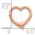 thumbnail image 3 of FJC Finejewelers 10k Rose Gold 3d Floating Heart Charm, 3 of 6