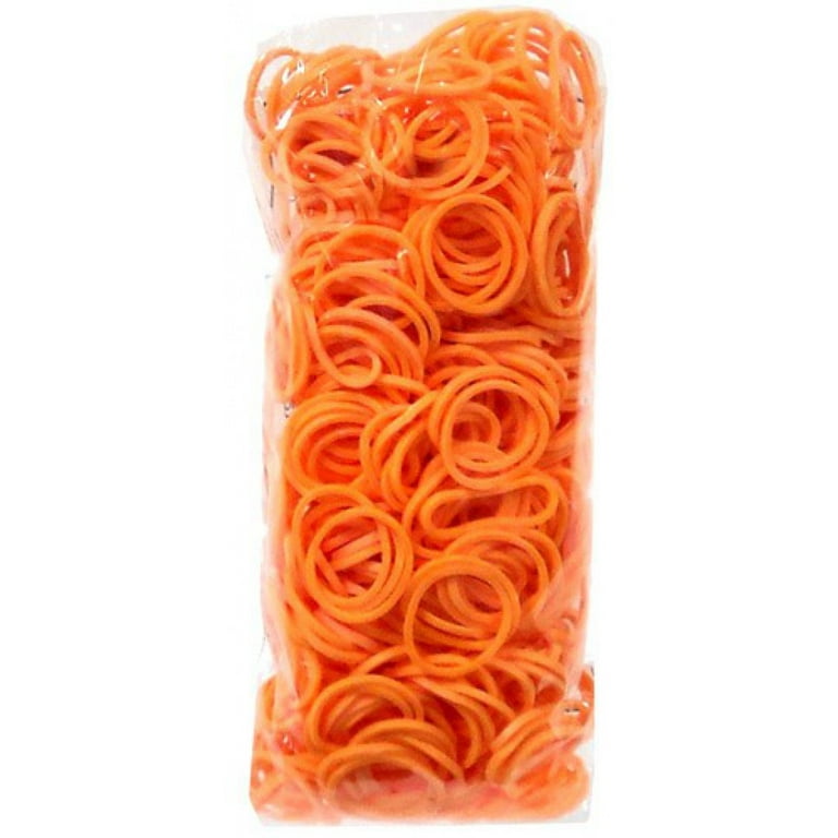 Sachet de 1000 élastiques loom, orange néon, 75 clips S, 5 crochets, diy  bracelet caoutchouc - Accessoires déguisement divers - Creavea