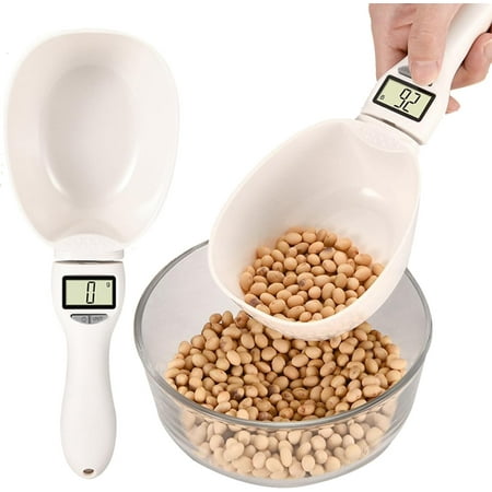 Electronic Measuring Cup 800g/1g High Precision, Electronic Kitchen Scoop with 5-Unit Conversion (g/ml/cup/fl oz/oz), Detachable for Baking, Cooking, Pet Food Weighing