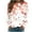 Orange#, variant on MELDVDIB Womens Sweatshirts Fall Winter Fashion Casual Floral Printed Long Sleeve Crewneck Hoodless Sweatshirts Pullover Tops Multicolor M