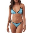 thumbnail image 1 of KLL Ensemble Bikini Imprimé Dents Saines Mignon pour Femmes, Ensemble Bikini Deux Pièces avec Haut Licou et Bas Aguichant, 1 of 6