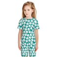 thumbnail image 6 of Fuzoiu Green Baseball Print Boys Girls Pjs Sleepwear,2 Piece Pajam,Comfy Pajama Shorts Sets,T-Shirt and Short Pajama Set For Kids-Small, 6 of 6