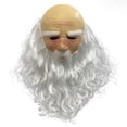 thumbnail image 2 of Máscara de látex de mago de pelo blanco y anciano de Papá Noel para Navidad, accesorios para fiesta de Halloween, 2 of 2