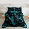 thumbnail image 2 of Castle Fairy Adults Abstract Gecko Twin Comforter Sets,Hippie Flower Bedding Set, 2 of 8