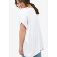 thumbnail image 2 of Ellos Women's Button-Front Linen-Blend Tunic Tunic, 2 of 4
