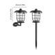 thumbnail image 3 of Luz de seguridad exterior con sensor de movimiento solar | Aplique LED de pared con 3 modos de energía solar | Material ABS impermeable | Detección de gran angular de 220° | Iluminación para, 3 of 5
