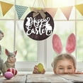 thumbnail image 4 of Kokovifyves Spring and Summer Decorations Happy Easter Day Wooden Sign Hanging Round Decoration Home Window Wall Indoor, 4 of 8