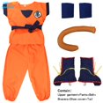 thumbnail image 1 of Trajes De Halloween Para Adultos Son Goku Cosplay Disfraz De Anime Superhéroes Mono De Pelo Negro Vestir, 1 of 4