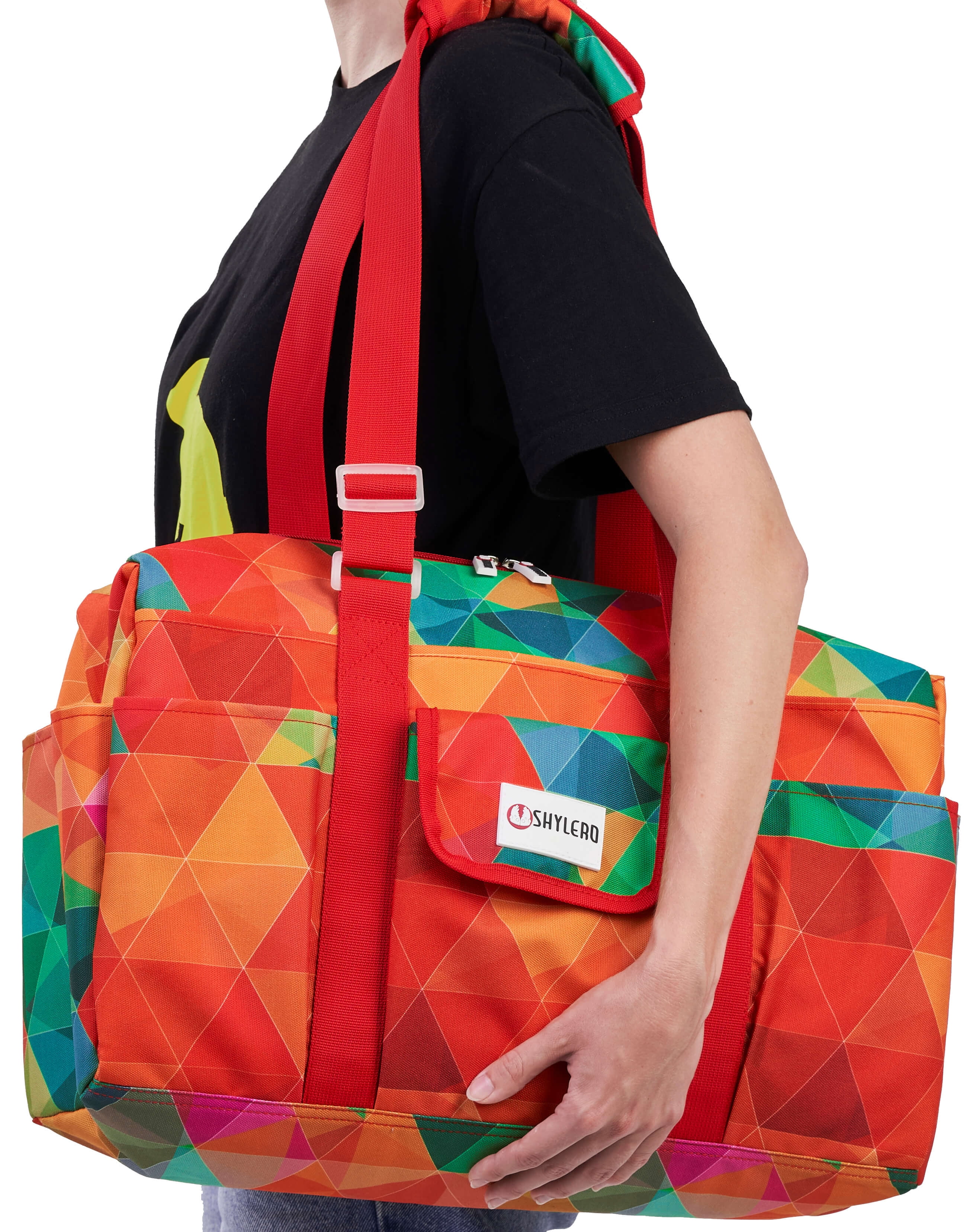 Nurse Bag and Utility Tote | Waterproof | Top YKK® Zip | L18 x H14 x W7  (46x18x36cm) | Colorful Parrot