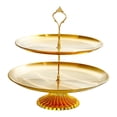 thumbnail image 3 of Soporte de acero inoxidable para cupcakes, tartas, magdalenas, postres de boda, etc. 2 niveles S, 3 of 9