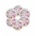thumbnail image 7 of 15 Inch Round Placemats Set of 6, Happy Easter Non Slip Heat Insulation PP Table Mats, Spring Flower Pastoral Butterfly Colorful Stripes Washable Place Mats for Kitchen Dining Party Table Decor, 7 of 7