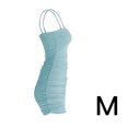 thumbnail image 1 of Vestido de verano sin mangas con cuello barco Vestido ajustado para club nocturno, Azul claro, M Eigraketly AP1098-14B, 1 of 7
