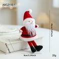 thumbnail image 2 of Christmas Santa Claus & Snowman Decorative Ornament – Festive Figurine for Home Mantels, Shelves & Holiday Displays, Durable Material, Enhances Christmas Cheer, Ideal for Indoor Use, D, 2 of 3