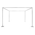 thumbnail image 5 of 10FT Adjustable 4 Post Height Canopy Chuppah Mandap Hardware Kit, Outdoor Wedding Party Stand, Heavy Duty Pipe and Drape Kit 4 Post Backdrop Stand Kit for Party Wedding Ceremony Event, 5 of 25
