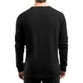 thumbnail image 3 of Domuza Mens Henley Shirts Casual Fashion Long Sleeve Button Down Waffle T-Shirt Fall Thermal Comfy Basic Lightweight Slim Fit Pullover Black 3XL, 3 of 6