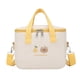 thumbnail image 1 of Guardurnaity La bolsa de bebé portátil de lino para mamás que viajan incluye una práctica bolsa de separación húmeda y seca y una tela gruesa Bolsas de mensajero y de hombro amarillo, 1 of 6
