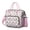 Pink-204, variant on Winter Animal Themed Insulated Lunch Tote with Cartoon Penguin and Snowflake Prints, Large Leakproof Lunch Box Cooler for Office, School, or Outdoor Use