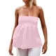 thumbnail image 1 of Top sin tirantes, sin espalda y con volantes para mujer, veraniego y sexy, 1 of 8