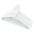 thumbnail image 2 of LAMIRO White Plastic Hangers Clothing Hangers Ideal For Everyday Standard Use Home Textile Storage, 2 of 4