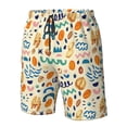 thumbnail image 4 of Balery Peanuts 8 Traje de Baño Estilo Hawaiano para Hombre, Shorts de Secado Rápido con Bolsillos-X-Large, 4 of 6