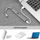 thumbnail image 5 of Encendedor de velas, encendedor de arco de carga USB mejorado con cuello flexible de 360°, adecuado para encender velas de luz, estufas de gas, camping, cocina, barbacoa, llama de fuegos artificiales Adepaton WMZL-505-3, 5 of 7