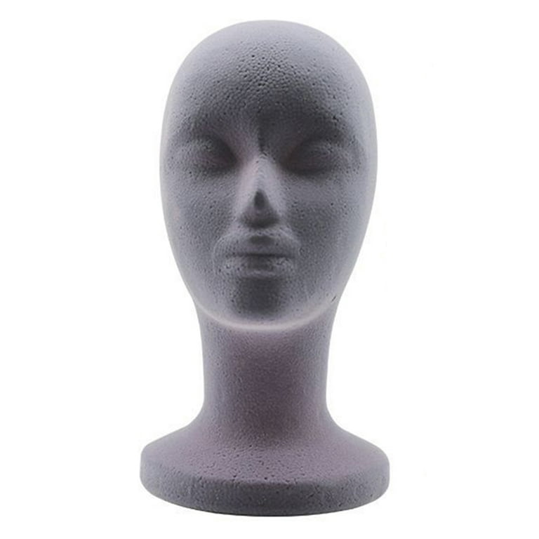 Travelwant Styrofoam Wig Head Tall Female Foam Mannequin Wig Stand and  Holder for Style, Model for Display Hair, Hairpieces and Hats 