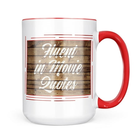 

Neonblond Painted Wood Fluent in Movie Quotes Mug gift for Coffee Tea lovers