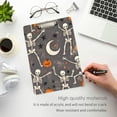 thumbnail image 3 of FORMRS Acrylic Clipboard with Low Profile Clip Standard A4 Letter Size, 12.5" x 9", Gray Halloween Skeleton, 3 of 8