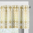 thumbnail image 5 of Ambesonne Ethnic Valance & Curtain, Prehistoric Ombre Borders, 55"x30", Yellow and White, 5 of 6
