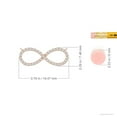 thumbnail image 3 of ANGARA Natural Diamond Infinity Pendant Necklace in 14K Rose Gold for Women (Size-1mm| Color-G| Clarity-VS2) | April Birthstone, Anniversary, Jewelry Gift for Women | Natural Diamond Necklace, 3 of 7