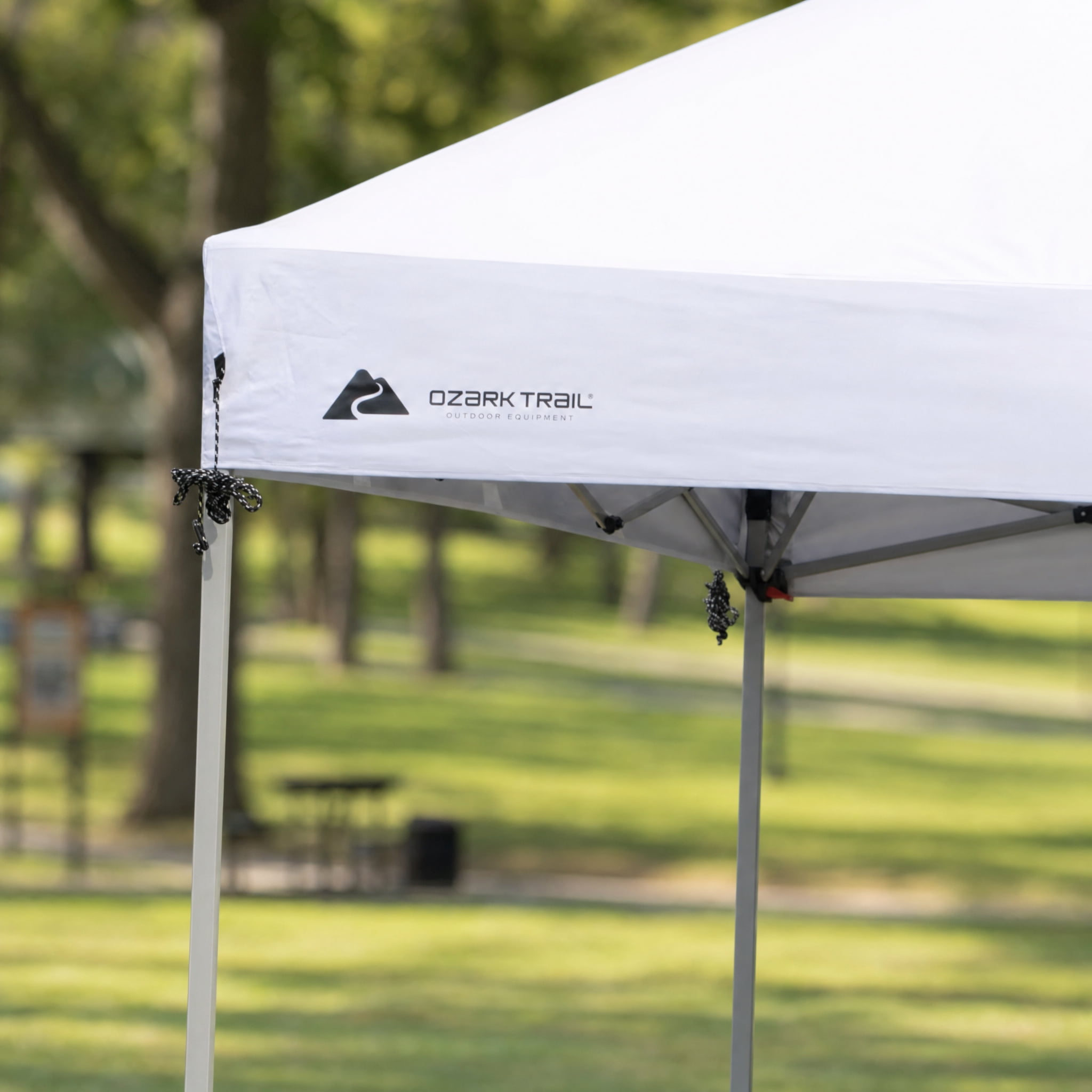 Ozark Trail 20' x 10' White Pop-up Outdoor Canopy with Wheeled Bag