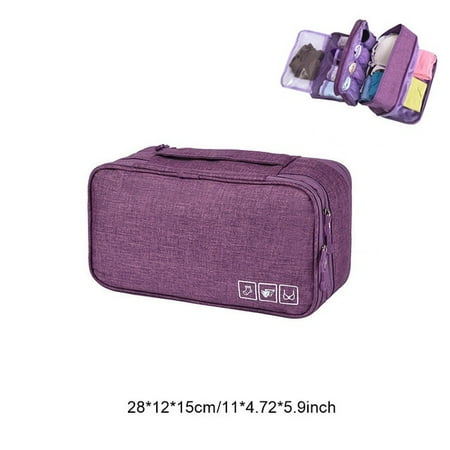 

QWZNDZGR Underwear Storage Bag Travel Bra Organizer Women Men Socks Cosmetics Clothes Pouch Stuff Goods Accessories Supplies Products